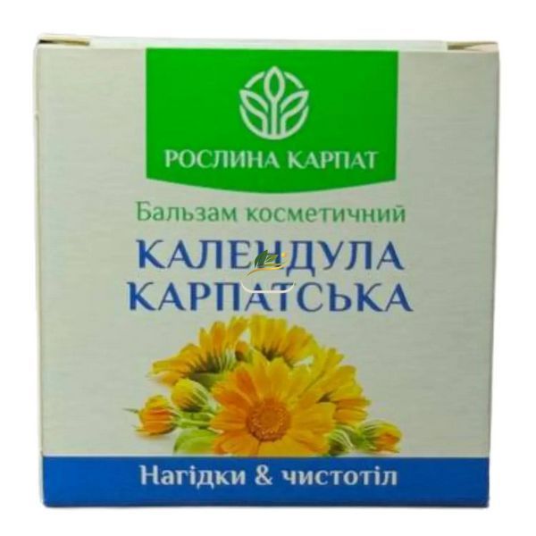 Бальзам Календула Карпатська 50мл. Рослина Карпат. Для догляду та загоєння шкіри РК0010 фото